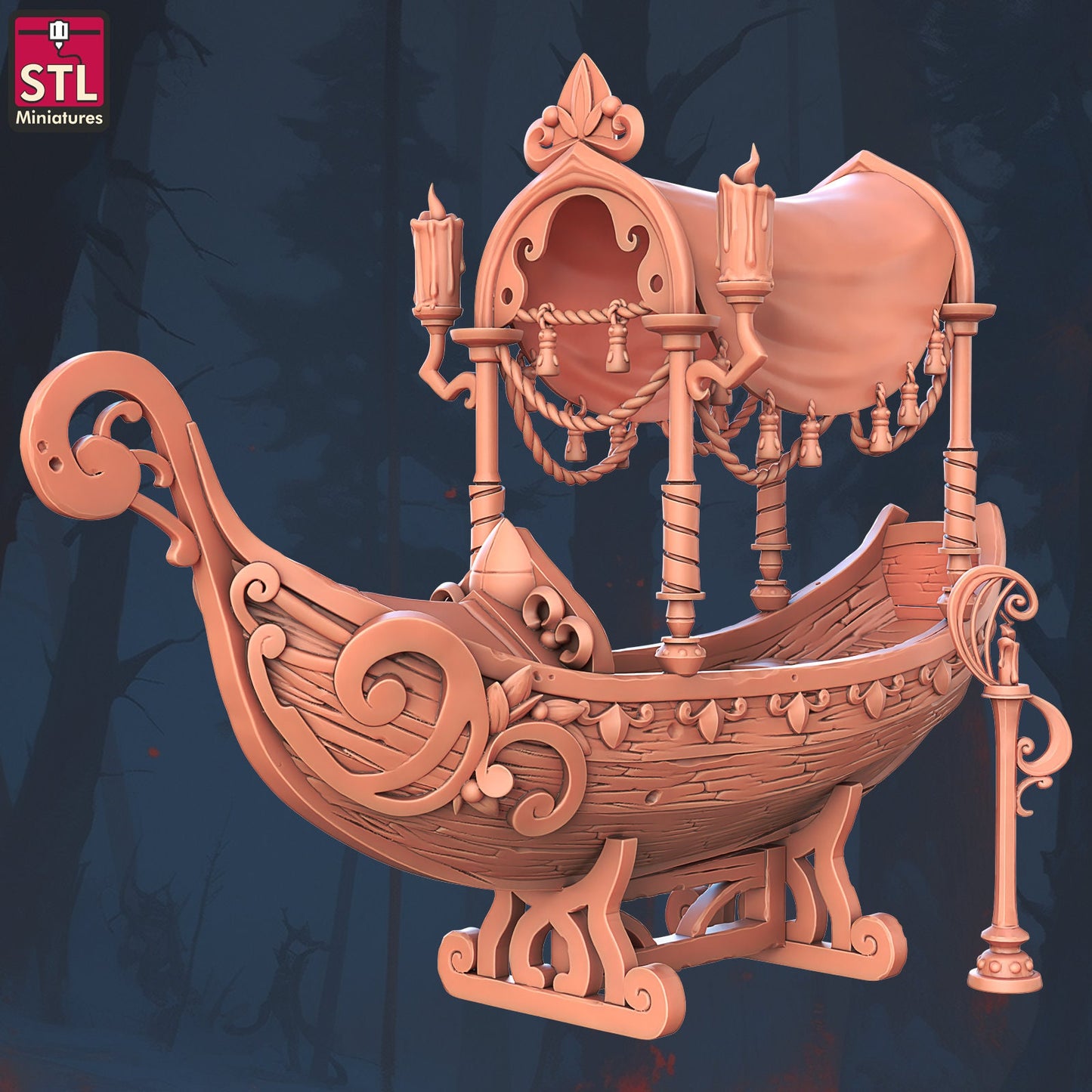 Small Boat - Masquerade Set - Unpainted Miniature