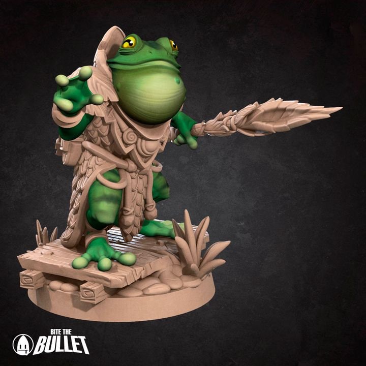 Frogfolk Monk - Grove Haven Set - Unpainted Miniature