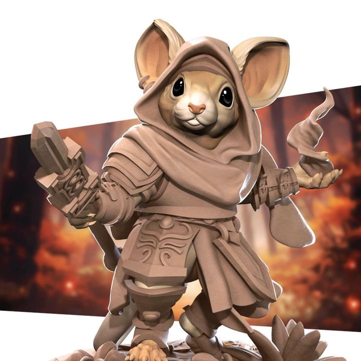 Mousefolk Cleric - Grove Haven Set - Unpainted Miniature