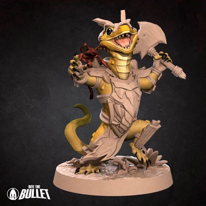 Lizardfolk Barbarian - Grove Haven Set - Unpainted Miniature