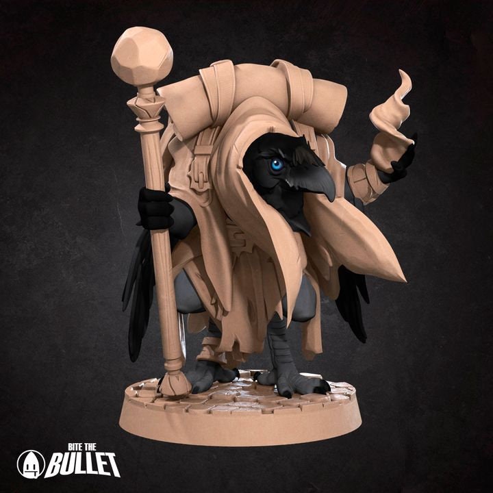 Crowfolk Warlock - Grove Haven Set - Unpainted Miniature