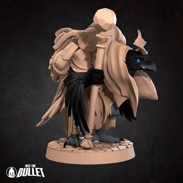 Crowfolk Warlock - Grove Haven Set - Unpainted Miniature