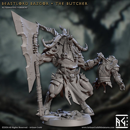 Beastlord Bazgor - Rise of the Beastmen - Unpainted Miniature