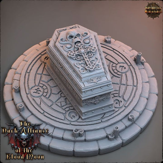 Tomb of Prince Alaric Mooveil - Dark Alliance of the Blood Moon - Unpainted Miniature