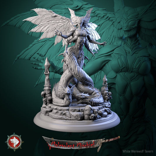 Seraphine the Dreadmother - 32mm and 75mm Scale - Unpainted Miniature