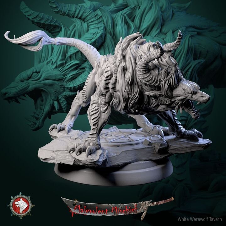 Inferno Hound- 6 Poses - Unpainted Miniatures