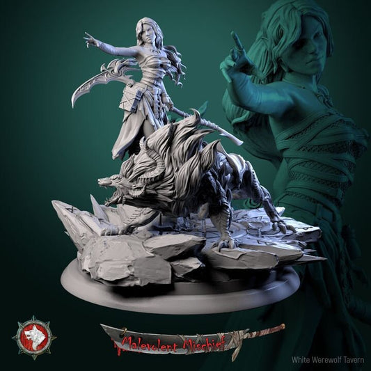 Alberta the Soulflayer - 32mm Scale - Unpainted Miniature