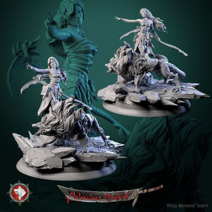 Alberta the Soulflayer - 32mm Scale - Unpainted Miniature