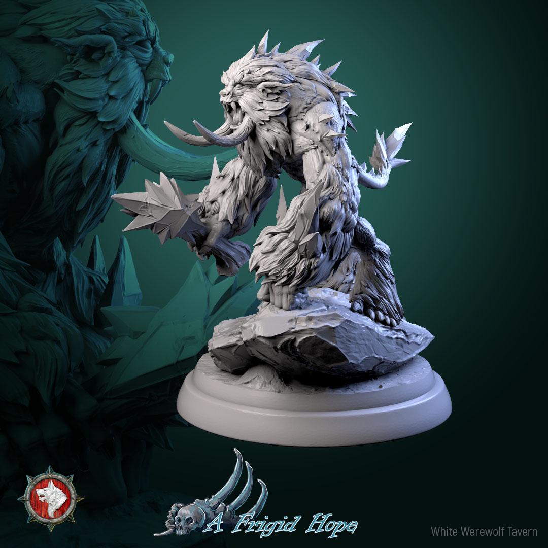 Winterbeasts, 6 Poses - 32mm Scale - Unpainted Miniature for DnD, Pathfinder, Tabletop RPGs - White Werewolf Tavern