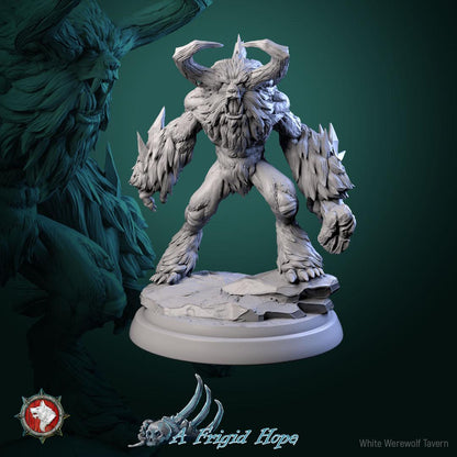 Winterbeasts, 6 Poses - 32mm Scale - Unpainted Miniature for DnD, Pathfinder, Tabletop RPGs - White Werewolf Tavern