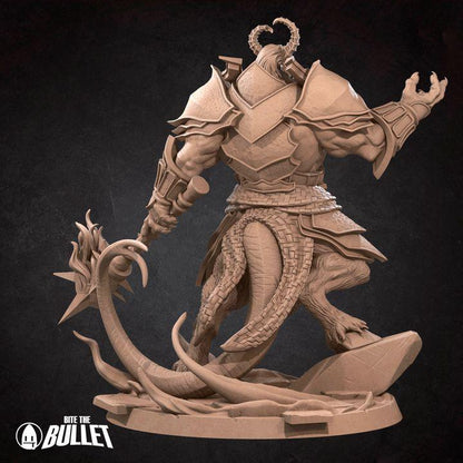 Fire Hellion - 32mm, 35mm Scale - Unpainted Miniature for DnD, Pathfinder, Tabletop RPGs - Bite the Bullet