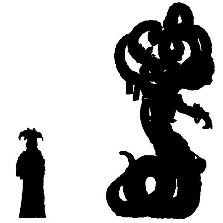 YuanTi Anathema - 32mm, 35mm Scale - Unpainted Miniature for DnD, Pathfinder, Tabletop RPGs - Bite the Bullet