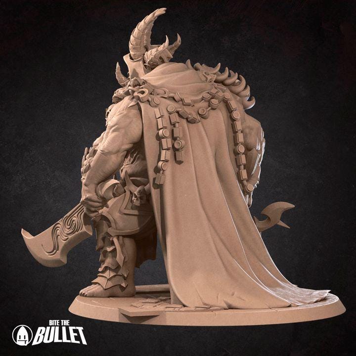 Orthon - 32mm, 35mm Scale - Unpainted Miniature for DnD, Pathfinder, Tabletop RPGs - Bite the Bullet