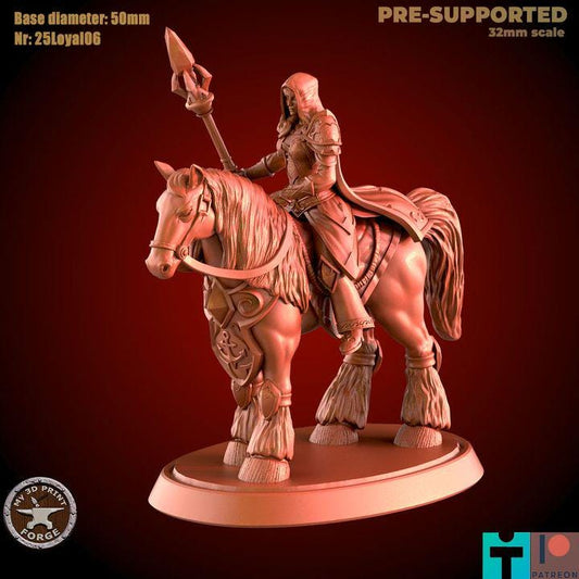 Female Archmage, Mounte - 32mm Scale - Unpainted Miniature for DnD, Pathfinder, Tabletop RPGs - My3dPrintForge