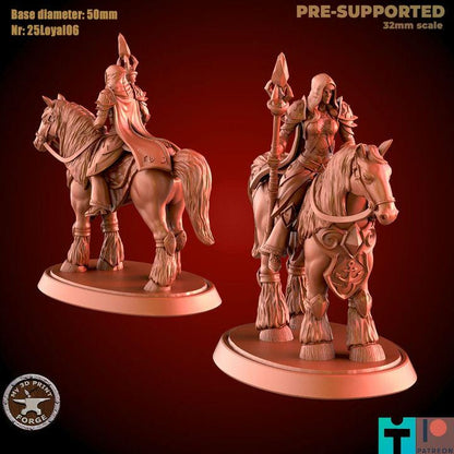 Female Archmage, Mounte - 32mm Scale - Unpainted Miniature for DnD, Pathfinder, Tabletop RPGs - My3dPrintForge