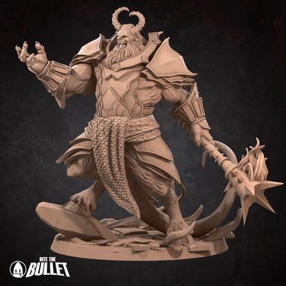 Fire Hellion - 32mm, 35mm Scale - Unpainted Miniature for DnD, Pathfinder, Tabletop RPGs - Bite the Bullet