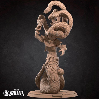 YuanTi Anathema - 32mm, 35mm Scale - Unpainted Miniature for DnD, Pathfinder, Tabletop RPGs - Bite the Bullet