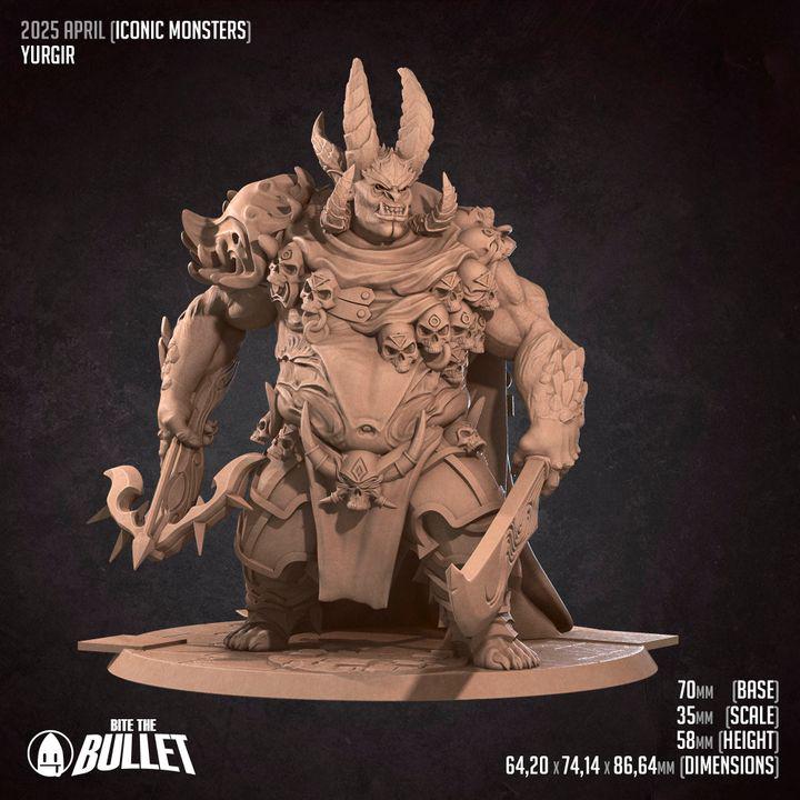 Orthon - 32mm, 35mm Scale - Unpainted Miniature for DnD, Pathfinder, Tabletop RPGs - Bite the Bullet