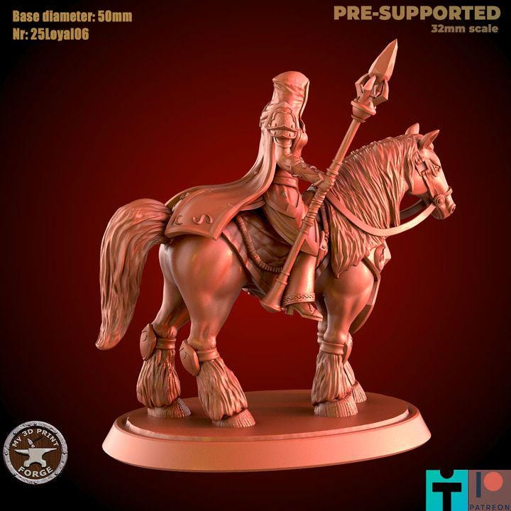 Female Archmage, Mounte - 32mm Scale - Unpainted Miniature for DnD, Pathfinder, Tabletop RPGs - My3dPrintForge