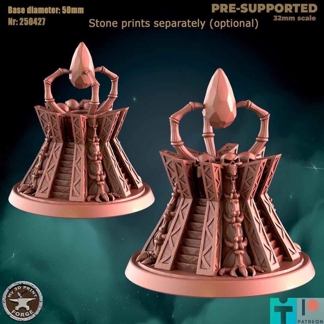 Ziggurat - 32mm Scale - Unpainted Miniature for DnD, Pathfinder, Tabletop RPGs - My3dPrintForge