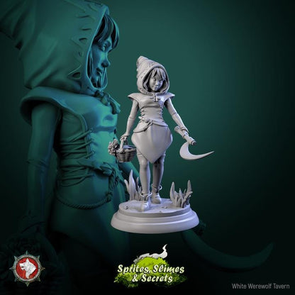 Forest Gnomes, Thimblefolk - 6 Poses - 32mm Scale - Unpainted Miniature for DnD, Pathfinder, Tabletop RPGs - White Werewolf Tavern