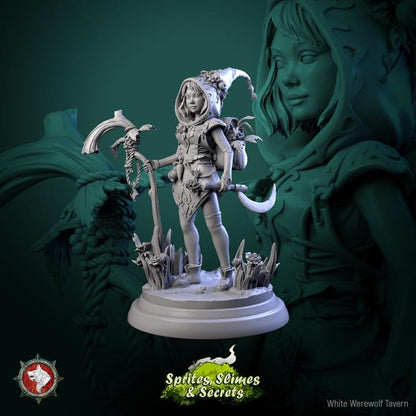 Forest Gnomes, Thimblefolk - 6 Poses - 32mm Scale - Unpainted Miniature for DnD, Pathfinder, Tabletop RPGs - White Werewolf Tavern