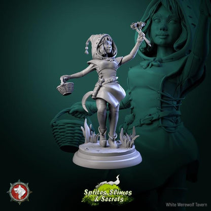 Forest Gnomes, Thimblefolk - 6 Poses - 32mm Scale - Unpainted Miniature for DnD, Pathfinder, Tabletop RPGs - White Werewolf Tavern