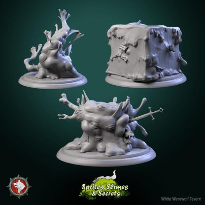 Jelly Set - 32mm Scale - Unpainted Miniature for DnD, Pathfinder, Tabletop RPGs - White Werewolf Tavern