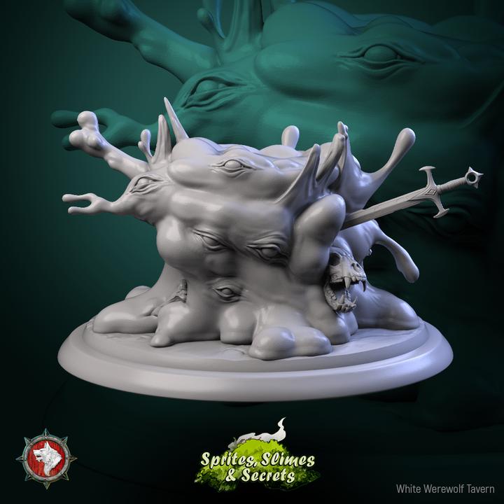Jelly Set - 32mm Scale - Unpainted Miniature for DnD, Pathfinder, Tabletop RPGs - White Werewolf Tavern