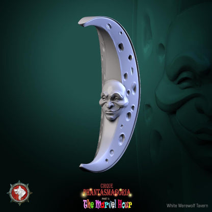Circus Masks - 32mm Scale - Unpainted Miniature for DnD, Pathfinder, Tabletop RPGs, and Dioramas - White Werewolf Tavern