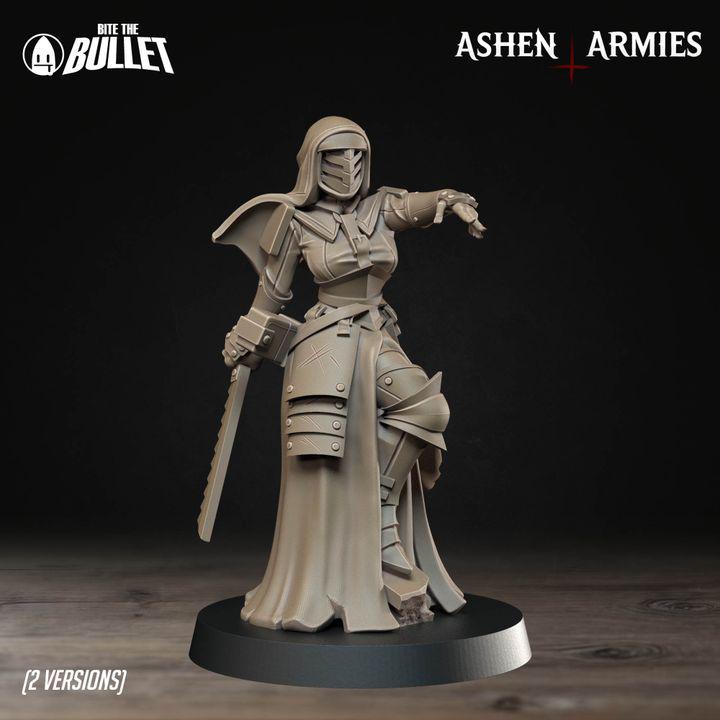 Remedios, Combat Medic - Bullet Crusade Pinup - 32mm, 35mm Scale - Unpainted Miniature for DnD, Pathfinder, Tabletop RPGs - Bite the Bullet