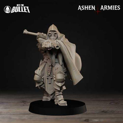 Sniper Cleric - Bullet Crusade - 32mm, 35mm Scale - Unpainted Miniature for DnD, Pathfinder, Tabletop RPGs - Bite the Bullet