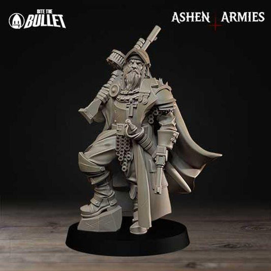 Legion Lieutenant - Bullet Crusade - 32mm, 35mm Scale - Unpainted Miniature for DnD, Pathfinder, Tabletop RPGs - Bite the Bullet
