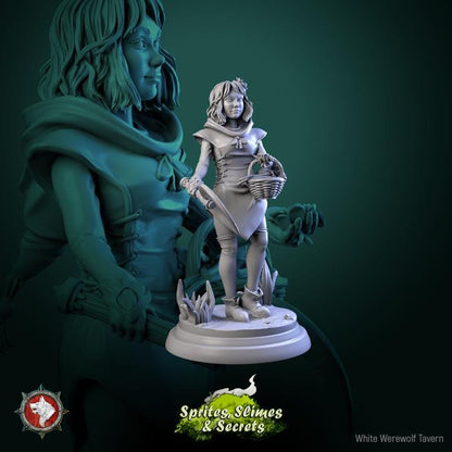 Forest Gnomes, Thimblefolk - 6 Poses - 32mm Scale - Unpainted Miniature for DnD, Pathfinder, Tabletop RPGs - White Werewolf Tavern