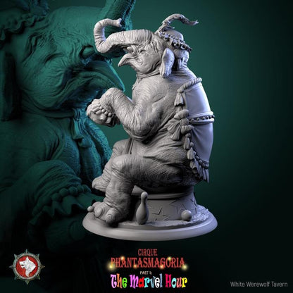 Marvelous Mammoth, Circus Elephant - 32mm Scale - Unpainted Miniature for DnD, Pathfinder, Tabletop RPGs - White Werewolf Tavern