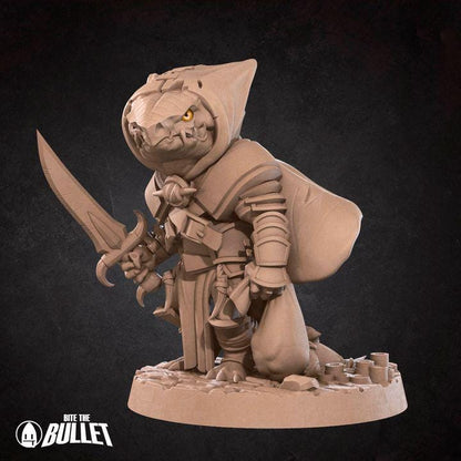 Kobold Rogue - 32mm, 35mm Scale - Unpainted Miniature for DnD, Pathfinder, Tabletop RPGs - Bite the Bullet