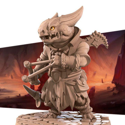 Kobold Marauder - 32mm, 35mm Scale - Unpainted Miniature for DnD, Pathfinder, Tabletop RPGs - Bite the Bullet