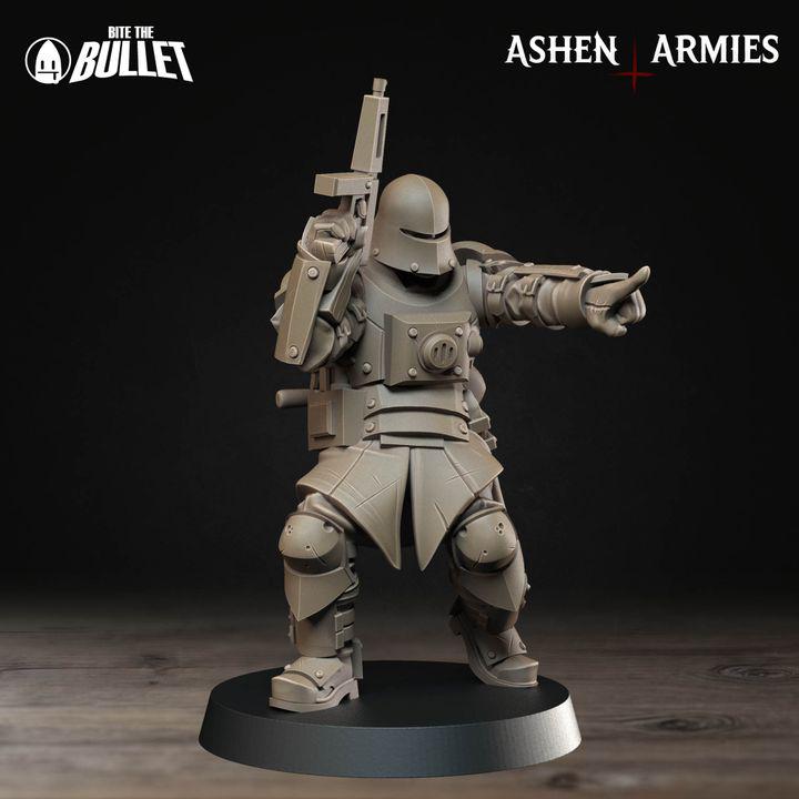 Combat Engineer - Bullet Crusade - 32mm, 35mm Scale - Unpainted Miniature for DnD, Pathfinder, Tabletop RPGs - Bite the Bullet