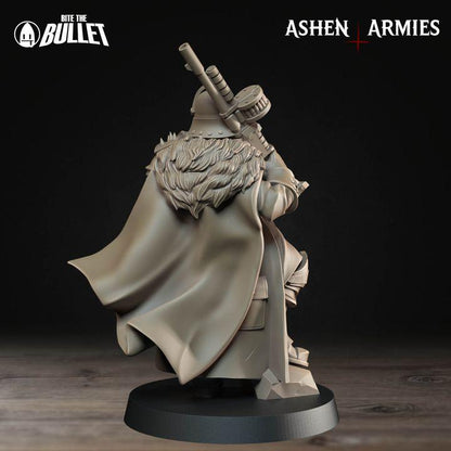 Legion Lieutenant - Bullet Crusade - 32mm, 35mm Scale - Unpainted Miniature for DnD, Pathfinder, Tabletop RPGs - Bite the Bullet