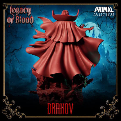 Vampire Lord, Drakov, Legacy of Blood - 28mm, 32mm, 75mm Scale - Unpainted Miniature for DnD, Pathfinder, Tabletop RPGs