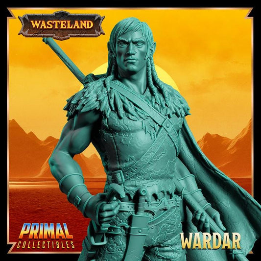 Elf Ranger, Wardar - 28mm, 32mm, 75mm Scale - Unpainted Miniature for DnD, Pathfinder, Tabletop RPGs &d Dioramas - Primal Collectibles