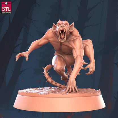 Vaplorphines, Monkey Monsters - 32mm Scale - Unpainted Miniature for DnD, Pathfinder, Tabletop RPGs - STL Miniatures