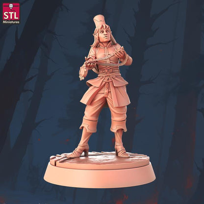 Jewel Crafters - Townsfolk NPCs - 32mm Scale - Unpainted Miniature for DnD, Pathfinder, Tabletop RPGs - STL Miniatures