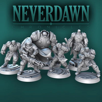 Luminaries Set - Neverdawn Chronicles - 32mm Scale - Unpainted Miniature for DnD, Pathfinder, Tabletop RPGs