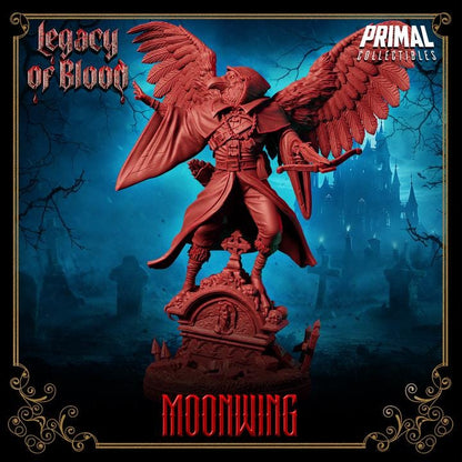 Shadowmancer, Legacy of Blood - 28mm, 32mm, 75mm Scale - Unpainted Miniature for DnD, Pathfinder, Tabletop RPGs - Primal Collectibles