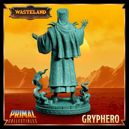Templar, Gryphero - 28mm, 32mm, 75mm Scale - Unpainted Miniature for DnD, Pathfinder, Tabletop RPGs &d Dioramas - Primal Collectibles