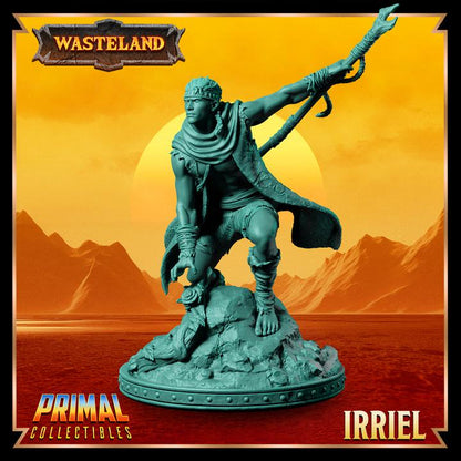 Human Monk, Irriel - 28mm, 32mm, 75mm Scale - Unpainted Miniature for DnD, Pathfinder, Tabletop RPGs &d Dioramas - Primal Collectibles