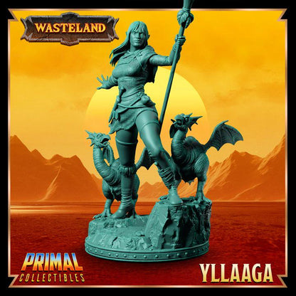 Half Elf Druid, Yllaga - 28mm, 32mm, 75mm Scale - Unpainted Miniature for DnD, Pathfinder, Tabletop RPGs &d Dioramas - Primal Collectibles