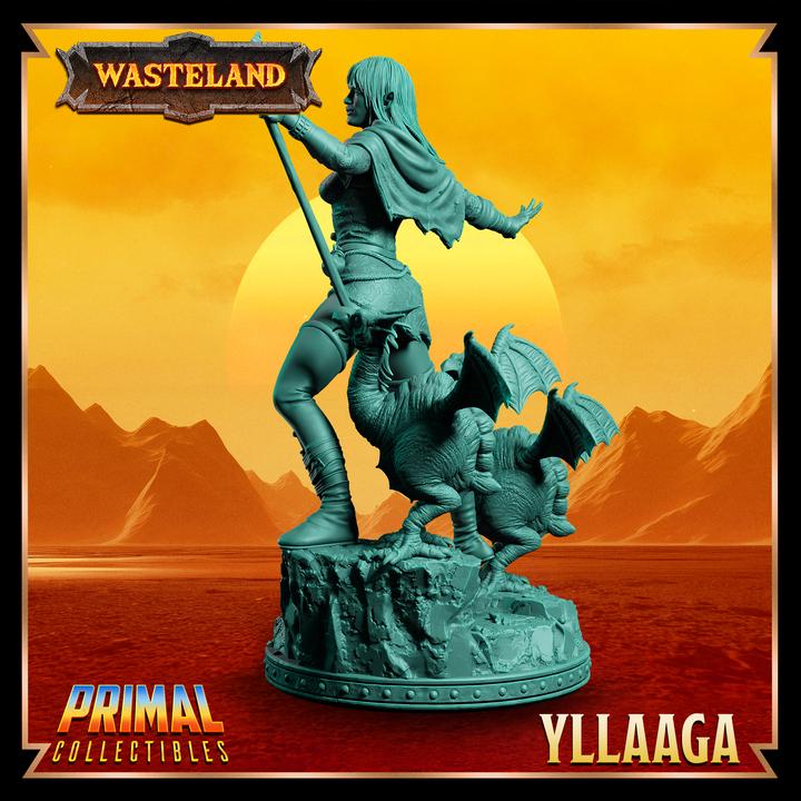 Half Elf Druid, Yllaga - 28mm, 32mm, 75mm Scale - Unpainted Miniature for DnD, Pathfinder, Tabletop RPGs &d Dioramas - Primal Collectibles