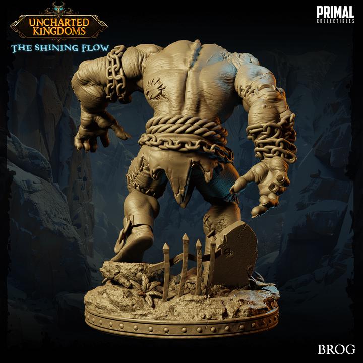 Flesh Golem, Brog - Uncharted Kingdoms - 28mm, 32mm Scale - Unpainted Miniature for DnD, Pathfinder, Tabletop RPGs &d Dioramas